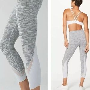 Lululemon Wunder Under Scalloped Edge Leggings size 2